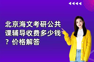 北京海文考研公共课辅导收费多少钱？价格解答