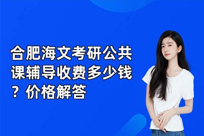 合肥海文考研公共课辅导收费多少钱？价格解答